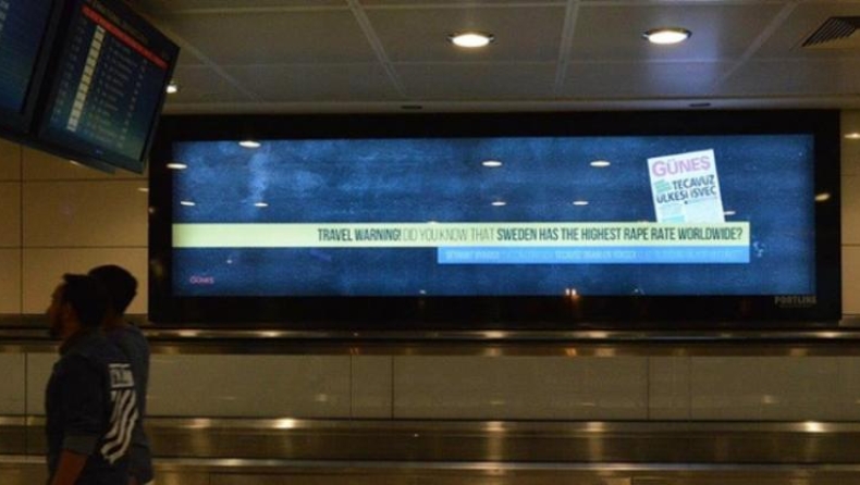 Οι αφίσες στο αεροδρόμιο της Κωνσταντινούπολης που έχουν εξαγριώσει τους Σουηδούς (pics)