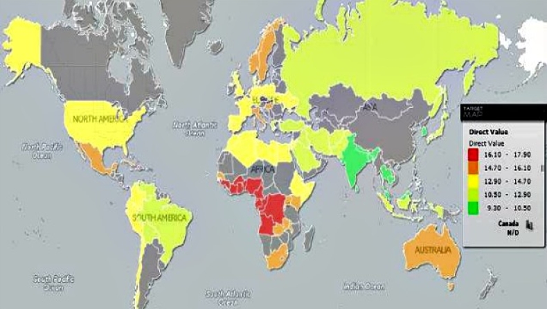 Ο παγκόσμιος χάρτης ανδρικού μορίου -Σε ποια θέση βρίσκονται οι Ελληνες (pics)