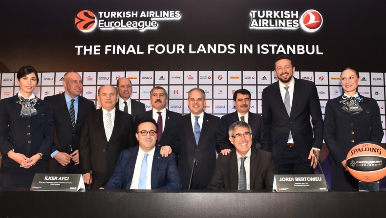 Το Final Four της Turkish Airlines Euroleague θα πραγματοποιηθεί στην Κωνσταντινούπολη!