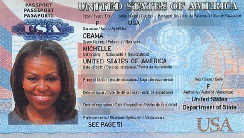 Χάκερς έκλεψαν το... διαβατήριο της Μισέλ Ομπάμα!