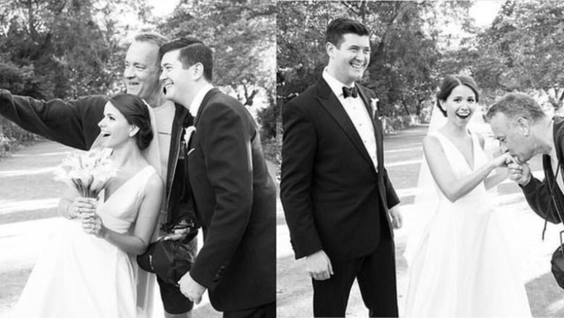 Ο Τομ Χανκς «χάλασε» τη γαμήλια φωτογράφηση ζευγαριού (pics)