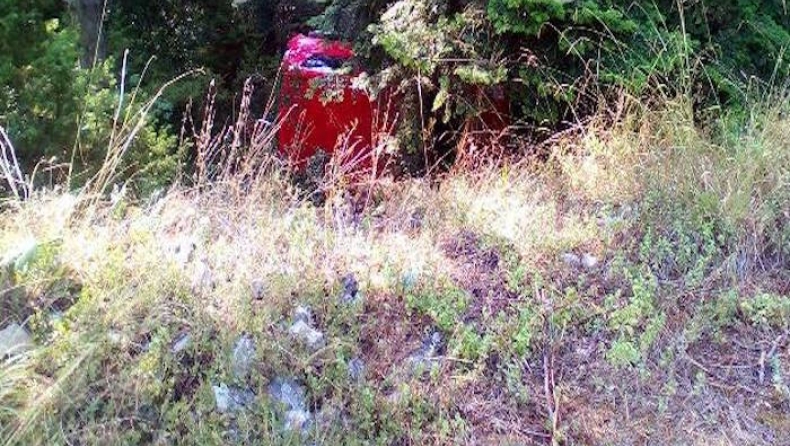 Αυτοκίνητο έπεσε σε χαράδρα στον Όλυμπο (pics)