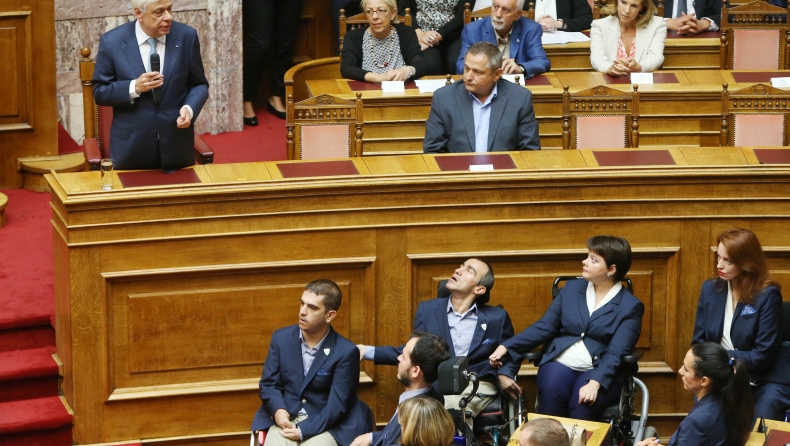 Τα παράπονα των Παραολυμπιονικών ενώπιον Τσίπρα και Παυλόπουλου στη Βουλή (pics)