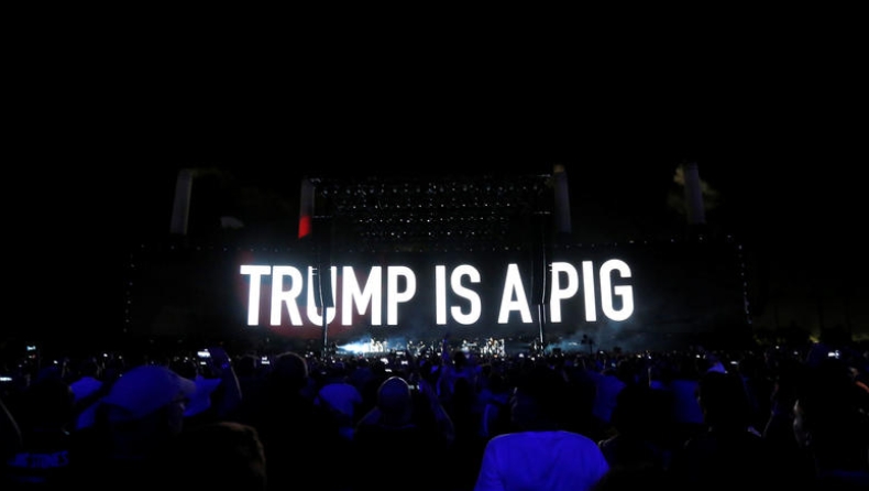 Roger Waters και Bono κατά του Τραμπ (pics & vid)