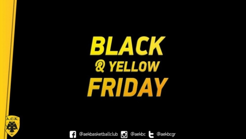 Έρχεται η «Black & Yellow Friday» στην ΑΕΚ