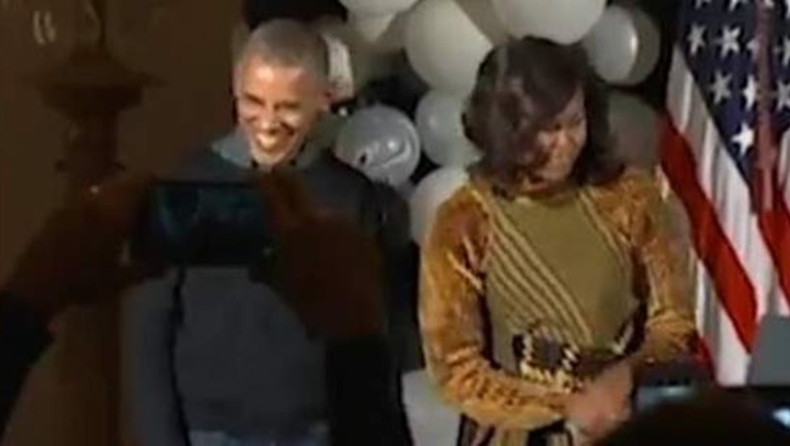 Ομπάμα και Μισέλ χορεύουν στους ρυθμούς του Thriller (vid)