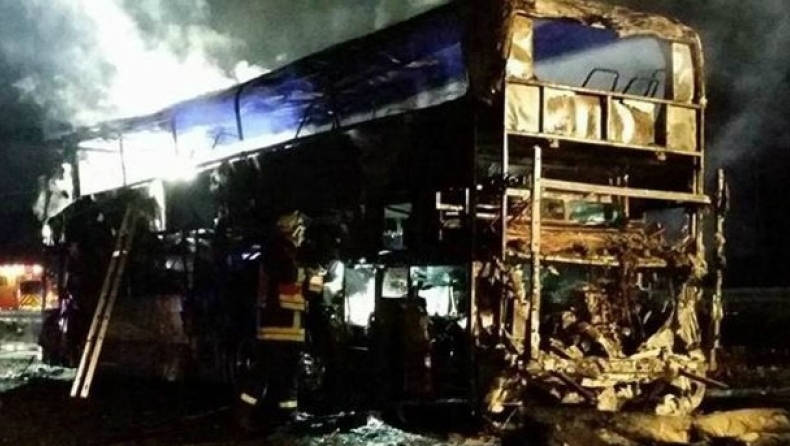 Κάηκε λεωφορείο οπαδών της Μπάγερν