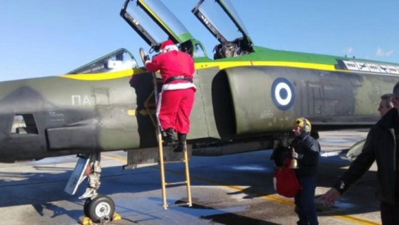 Διέθεσαν Phantom και F16 στη Λάρισα για την μεταφορά του… Αϊ Βασίλη (pics & vid)