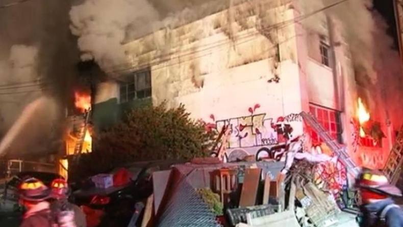 ΗΠΑ: Φόβοι ακόμα και για 40 νεκρούς από πυρκαγιά που ξέσπασε σε πάρτι (vids)