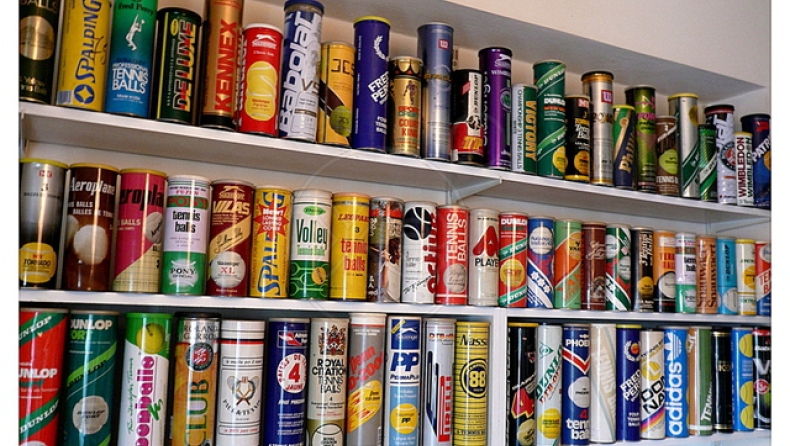 Η συλλογή ενός Ελληνα με 400 tennis cans (pic)