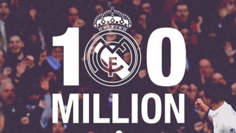 «Like» στην Ρεάλ Μαδρίτης πάνω από... 100.000.000 άνθρωποι!