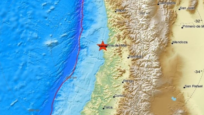 Ισχυρός σεισμός «ταρακούνησε» τη Χιλή