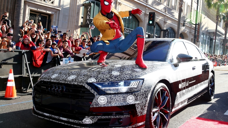 Με Audi A8 στην πρεμιέρα του Spiderman (pics)