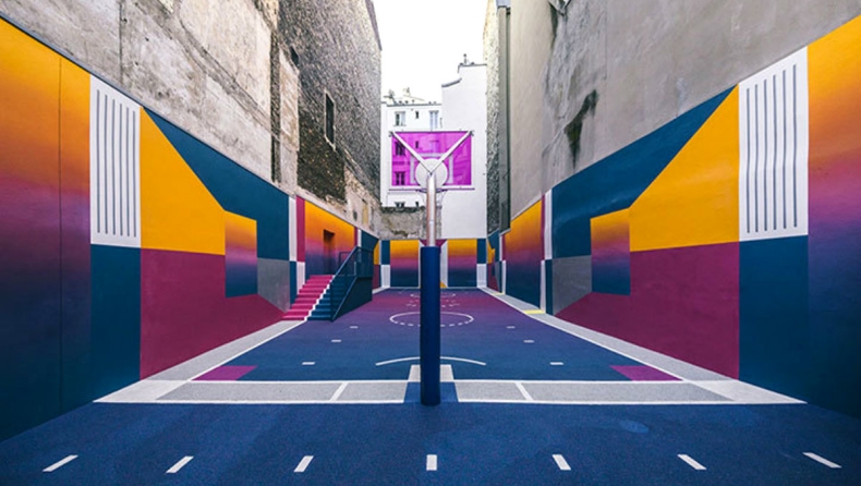 Το πιο φανταστικό ανοιχτό γήπεδο μπάσκετ βρίσκεται στο Παρίσι! (pics & vid)