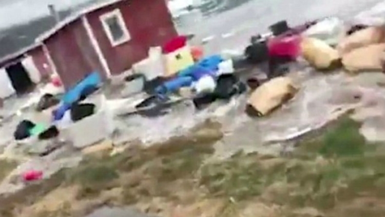 Η στιγμή που «χτυπάει» τσουνάμι τη Γροιλανδία (vid)