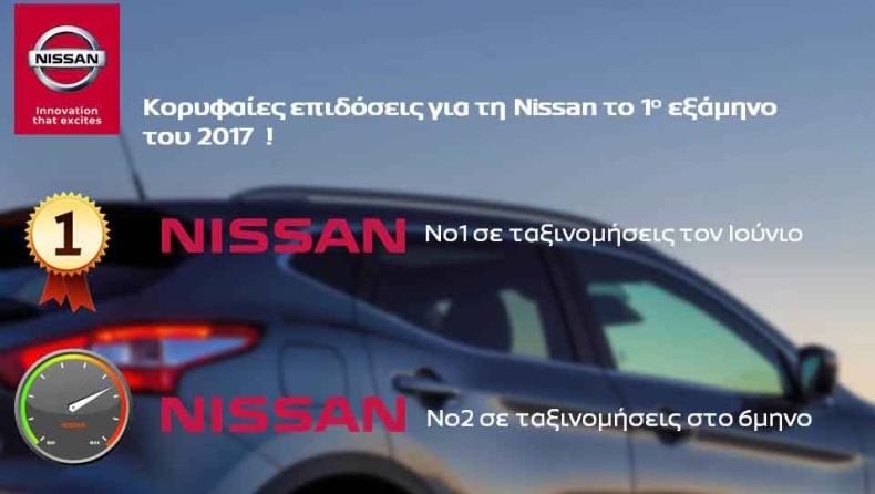 Κορυφαία σε πωλήσεις η Nissan και το 2017