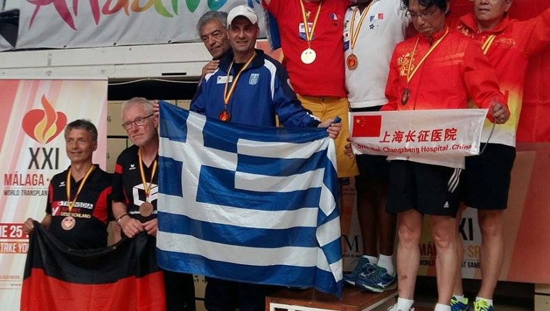 Δύο χάλκινα μετάλλια στο διπλό στο Παγκόσμιο πρωτάθλημα μεταμοσχευμένων