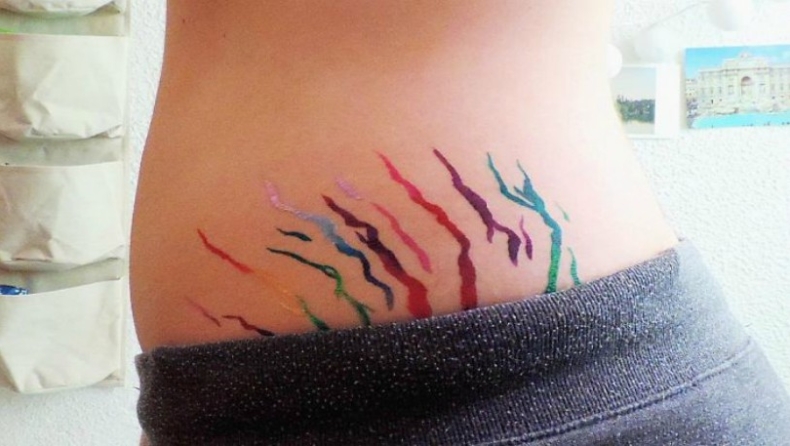 Καλλιτέχνης χρησιμοποιεί χρώματα για να κρύψει τις «ατέλειες» στο γυναικείο σώμα (pics)