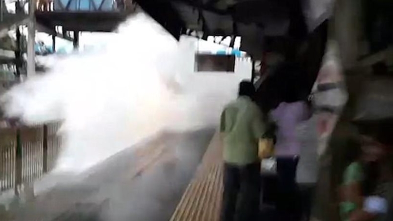 Τρένο «έπνιξε» επιβάτες σε πλημμυρισμένο σταθμό στην Ινδία (vid)