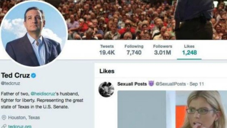 Ο γερουσιαστής Τεντ Κρουζ «πιάστηκε» να βλέπει πορνό (pics)