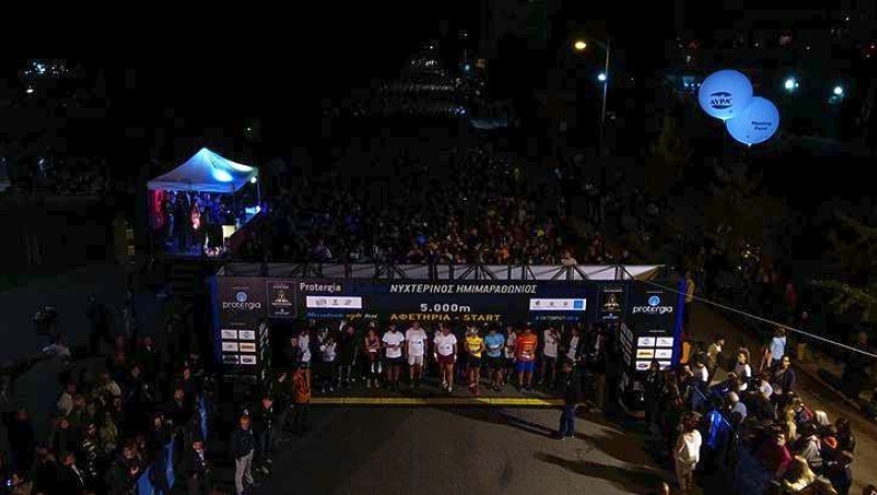 Με επιτυχία ολοκληρώθηκε ο νυχτερινός ημιμαραθώνιος της Θεσσαλονίκης