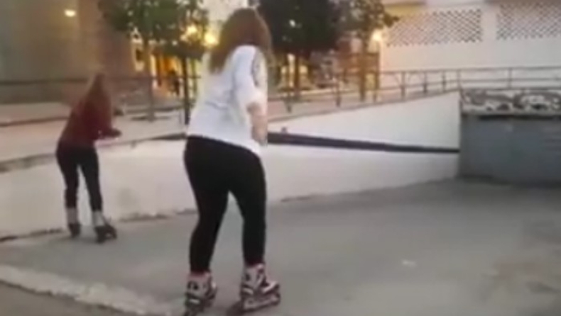 Αυτή η «κούρσα» με τα rollers skates είναι το απόλυτο viral της ημέρας (vid)