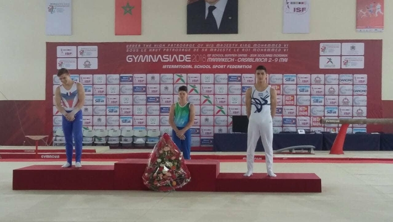 «Χάλκινος» ο Γιώργος Κελεσίδης στο δίζυγο, στην Παγκόσμια Γυμνασιάδα του Μαρόκου