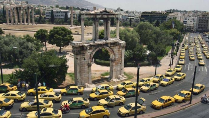 Χωρίς ταξί η Αθήνα λόγω απεργίας των οδηγών