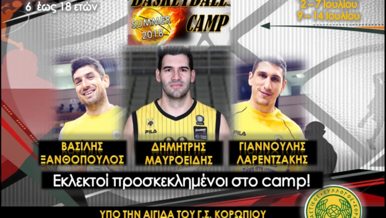Ξανθόπουλος, Μαυροειδής και Λαρεντζάκης στο «TH. PAPAHATZIS BASKETBALL CAMP»!
