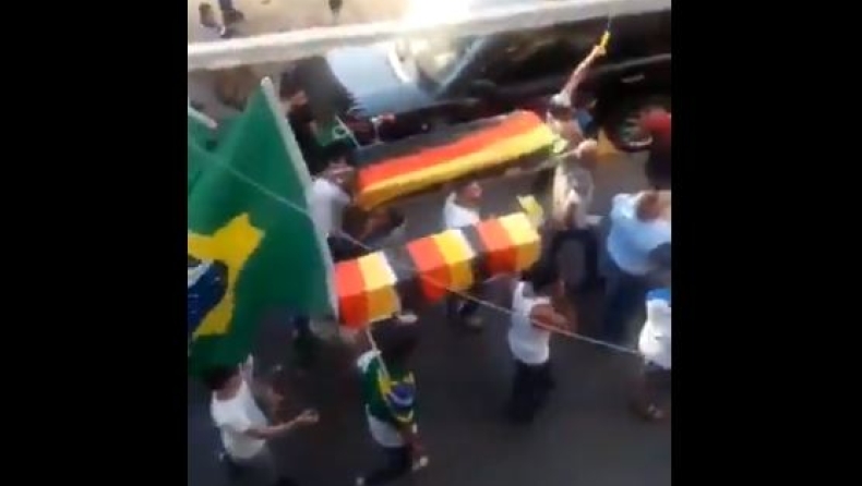 Πήραν ρεβάνς για το 7-1 οι Βραζιλιάνοι και έκαναν «κηδεία» στη Γερμανία! (vid)