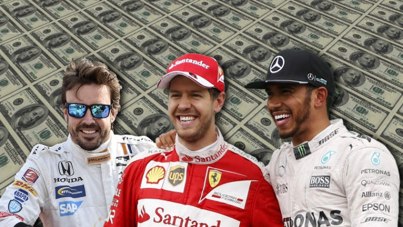 Πόσα κερδίζουν οι κορυφαίοι οδηγοί της Formula 1