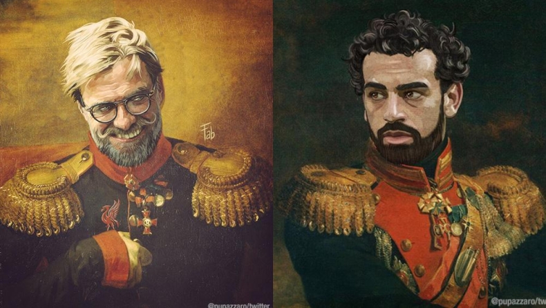 Τα πορτρέτα του Κλοπ και των άσων της Λίβερπουλ σε στυλ... στρατιωτικών ηγετών (pic)