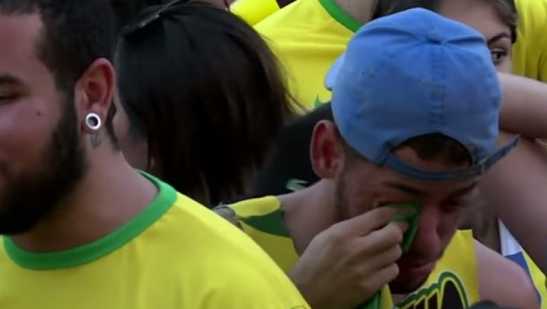 Κλάματα στο Ρίο ντε Τζανέιρο για τον αποκλεισμό της Βραζιλίας (vid)