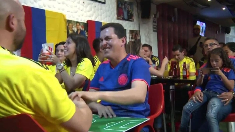 Τυφλός και κωφός Κολομβιανός ζει το ματς με τη βοήθεια ενός φίλου του (vid)