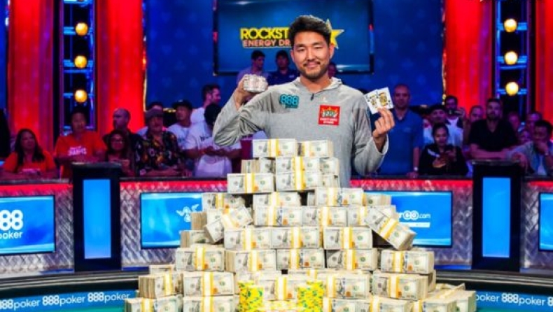 Αυτός είναι ο παίκτης που κέρδισε το 2018 WSOP Main Event και $8.800.000