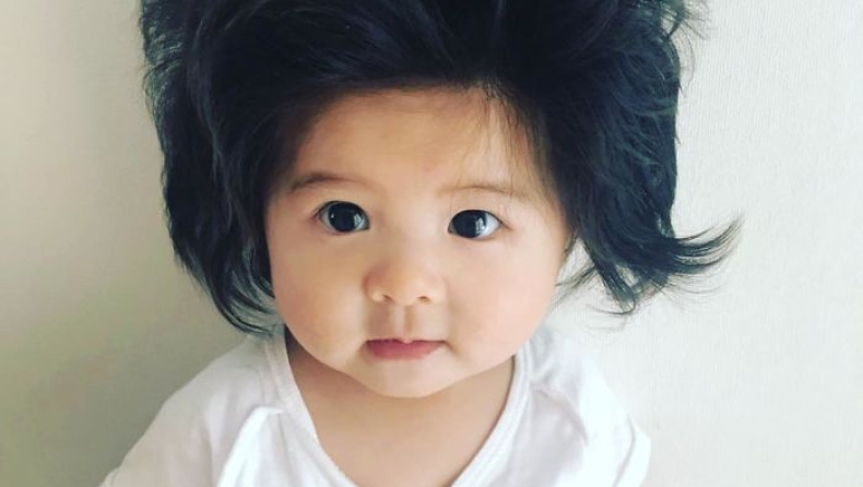 Το μωρό με τα πιο πλούσια μαλλιά έχει κατακτήσει το Instagram (pics)