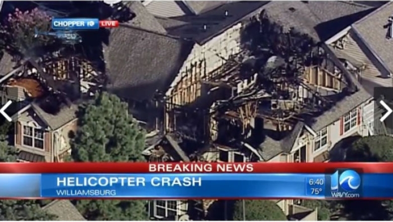 Ελικόπτερο έπεσε πάνω σε κτίριο στη Βιρτζίνια (vid)