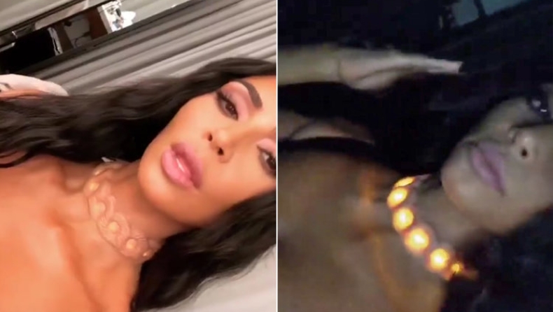 Η Kim Kardashian μας «έκαψε» με αυτό που έβαλε στον λαιμό της (pics & vids)