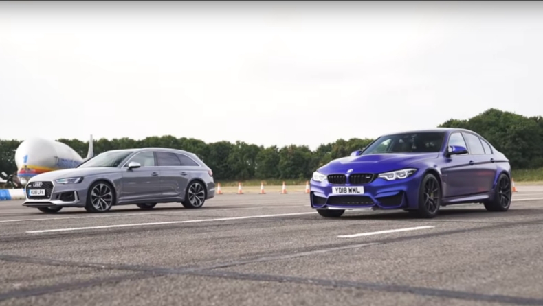 BMW M3 CS vs Audi RS4 Avant: Ποιο είναι πιο γρήγορο; (vid)