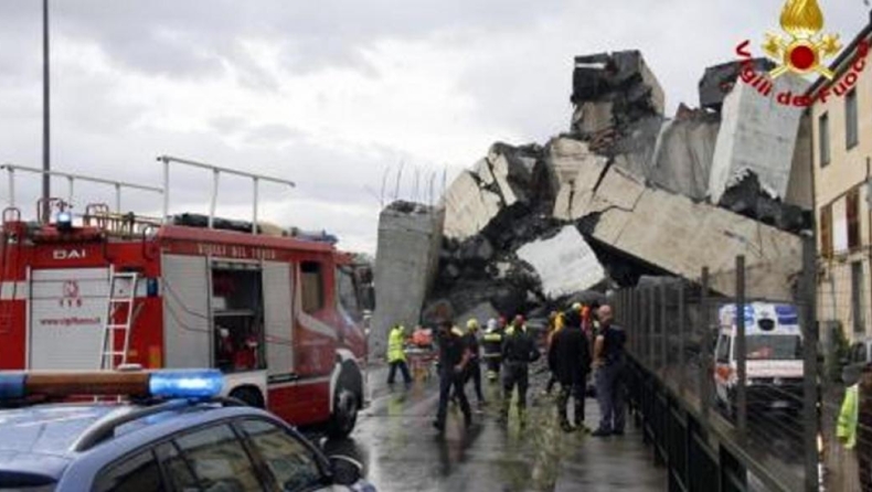 Τριήμερο πένθος στην Ιταλία μετά την πολύνεκρη κατάρρευση γέφυρας στην Γένοβα