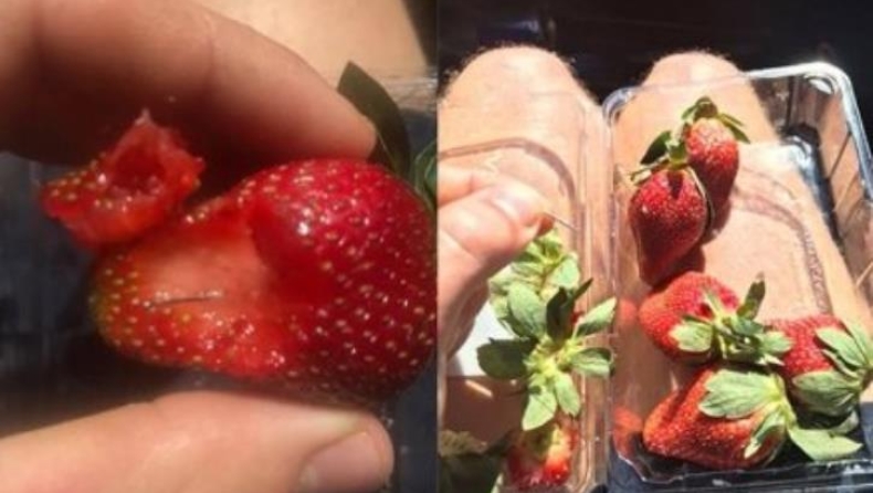 Aμοιβή 100.000 δολαρίων για να βρεθούν αυτοί που έβαλαν βελόνες σε φράουλες