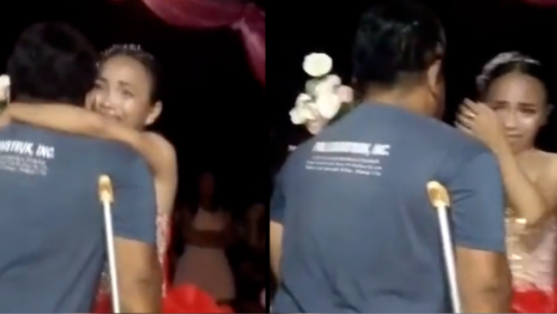 Ανάπηρος πατέρας έκανε δώρο στα 18α γενέθλια της κόρης του έναν χορό μαζί του (pics & vid)