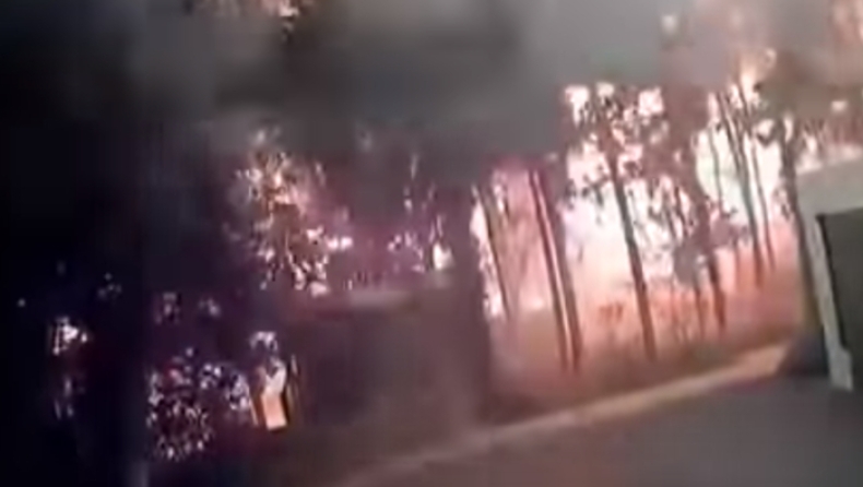 Νέο βίντεο - ντοκουμέντο από την τραγωδία στο Μάτι: Η επέλαση της πύρινης λαίλαπας (vid)