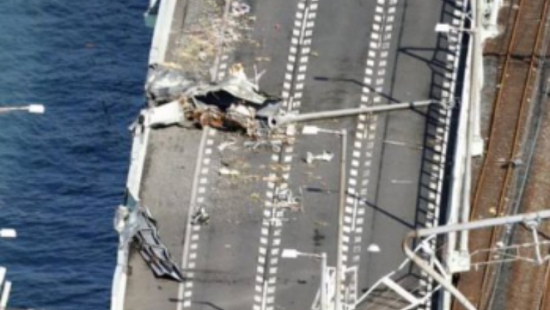 «Σαρωτικό» το πέρασμα φονικού τυφώνα στην Ιαπωνία (vids)