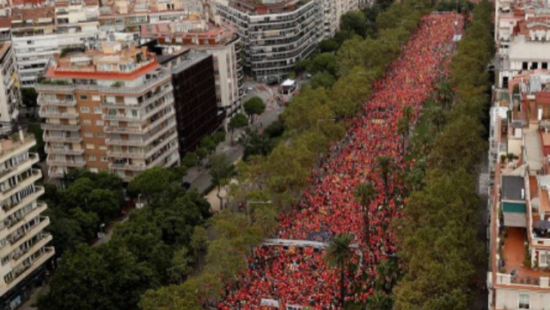 Ένα εκατομμύριο Καταλανοί ζήτησαν ανεξαρτησία