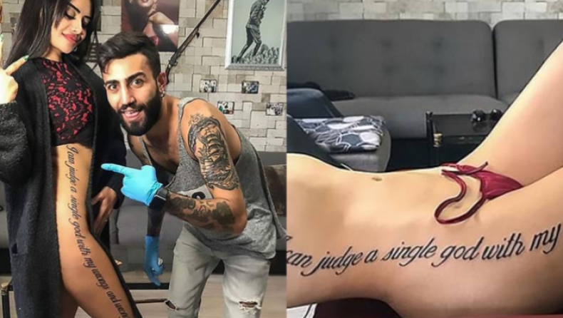 Μοντέλο από το Αζερμπαϊτζάν έκανε tattoo με λάθος μετάφραση και γίνεται παγκόσμιο viral (pics)