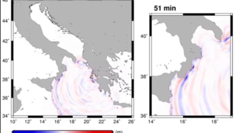 Μόλις 56 λεπτά χρειάστηκε το τσουνάμι από τον σεισμό στη Ζάκυνθο να φτάσει στην Ιταλία (vid)