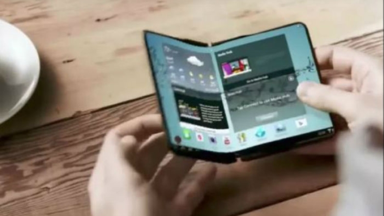 H Samsung κάνει ρελάνς αποκαλύπτοντας το κινητό που θα διπλώνει στην μέση (pics & vids)