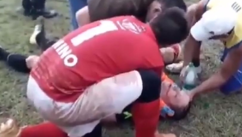 Ποδοσφαιριστής στην Αργεντινή... ξάπλωσε διαιτητή για μια κόκκινη! (vid)