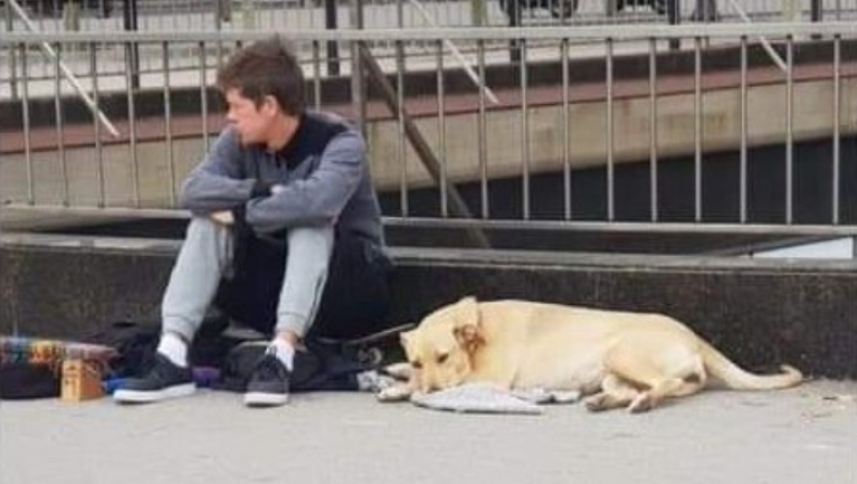 Η αστυνομία συνέλαβε άστεγο, αφού πρώτα σκότωσε τον σκύλο του! (pics)